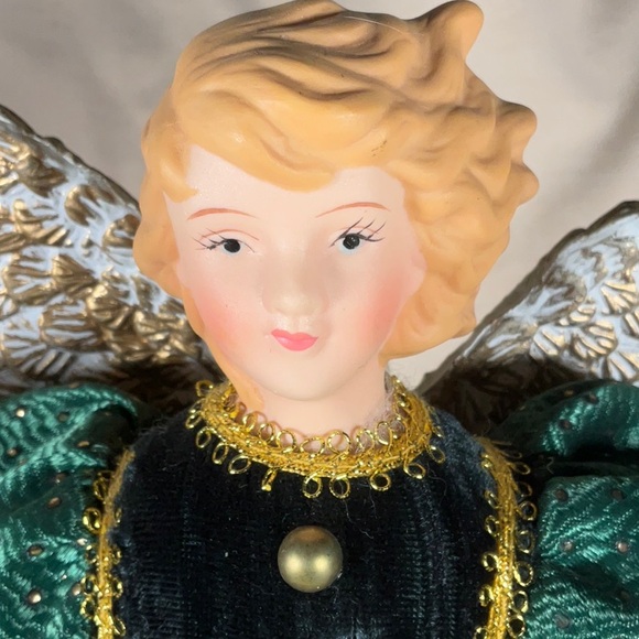 16” Porcelain Angel Tree Topper - Picture 4 of 13